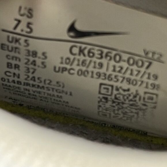 Nike Womens Renew Run Sky Gray Hyper Turquoise CK6360-007 Running Shoes Size 7.5 - Picture 10 of 13